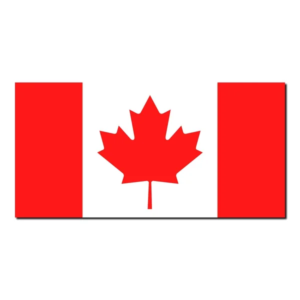 Kanadas nationella flagga — Stockfoto