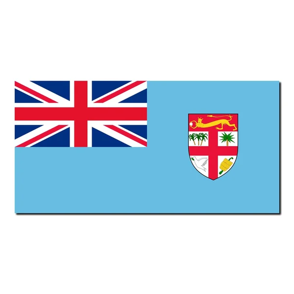 The national flag of Fiji — Stock Photo, Image