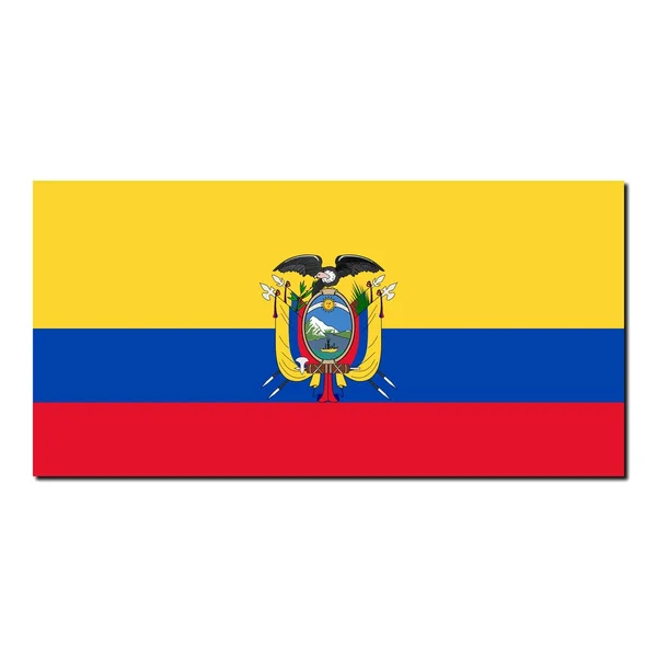 The national flag of Ecuador — Stock Photo, Image