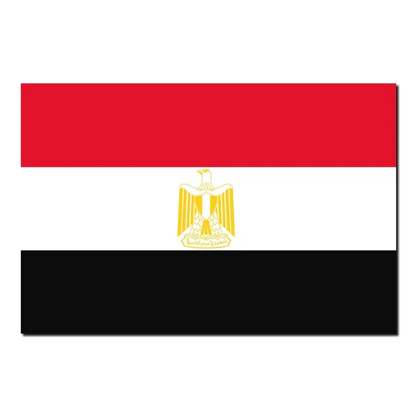 The national flag of Egypt — Stock Photo, Image