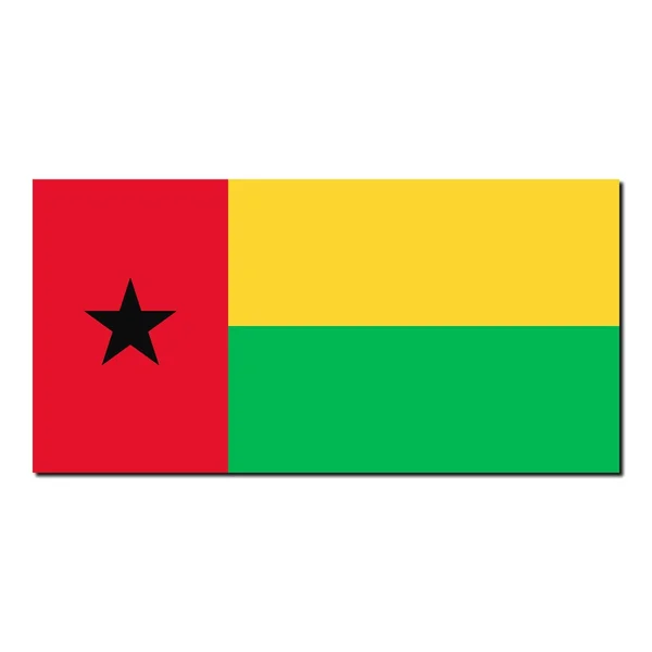 Die Nationalflagge von Guinea-Bissau — Stockfoto