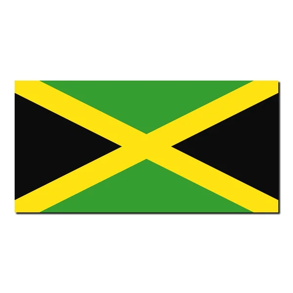 Le drapeau national de la Jamaïque — Photo