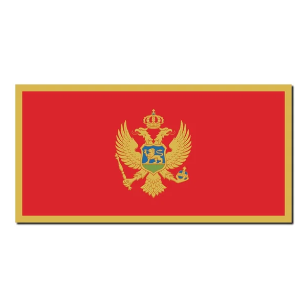 The national flag of Montenegro — Stock Photo, Image