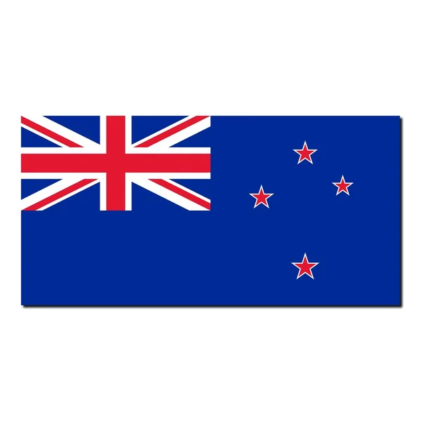 Bandeira nacional de New Zealand — Fotografia de Stock