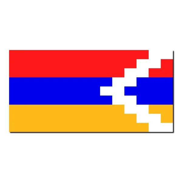 Національний Прапор Нагірно-Карабаської Республіки — стокове фото
