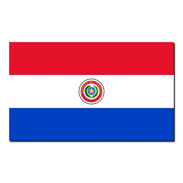 Η εθνική σημαία της Παραγουάης — Φωτογραφία Αρχείου