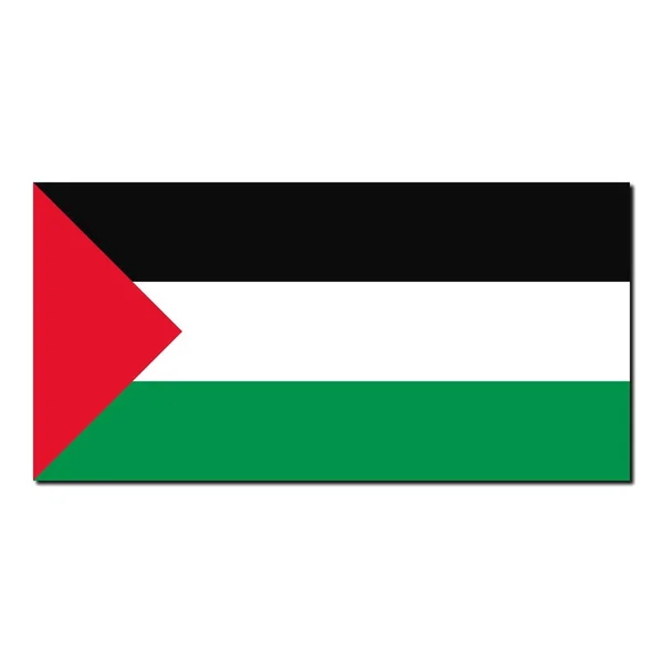 The national flag of Palestine — Stock Photo, Image