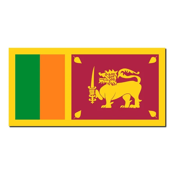 Bandeira nacional de Sri Lanka — Fotografia de Stock