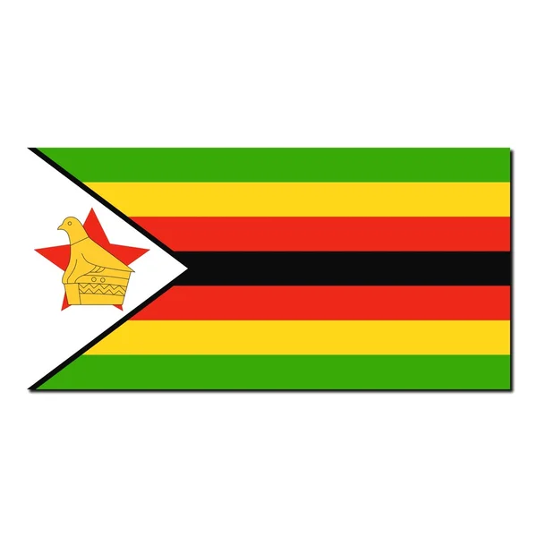Bandeira nacional de Zimbabwe — Fotografia de Stock
