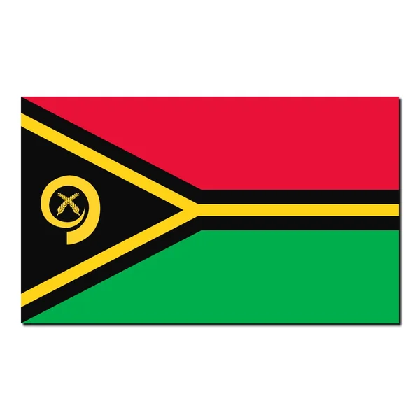Die Nationalflagge von Vanuatu — Stockfoto