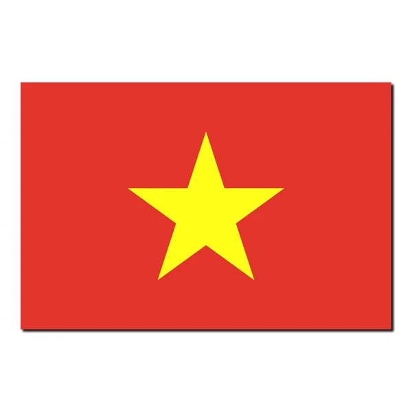 Την εθνική σημαία του Βιετνάμ — Φωτογραφία Αρχείου
