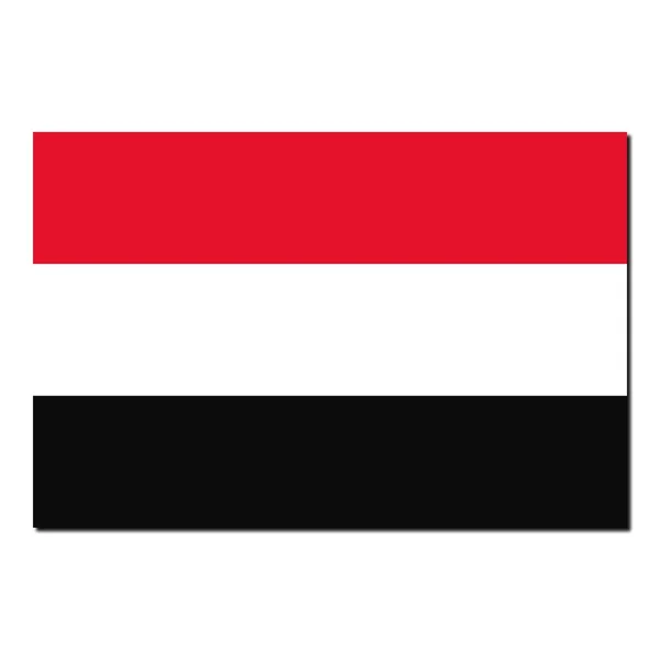 Die Nationalflagge des Jemen — Stockfoto