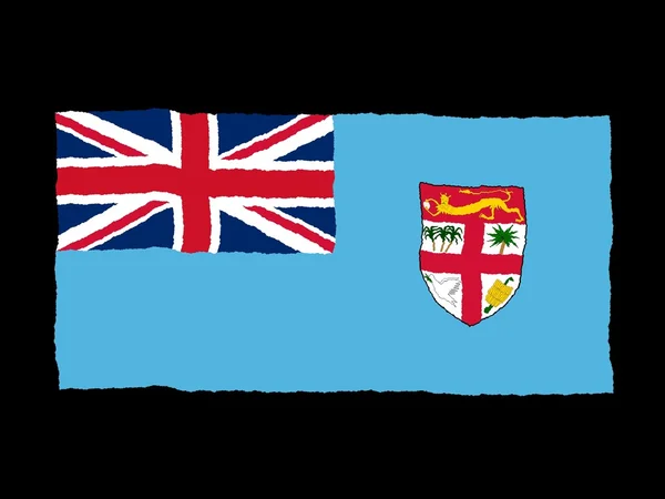 Bandeira de Fiji — Fotografia de Stock