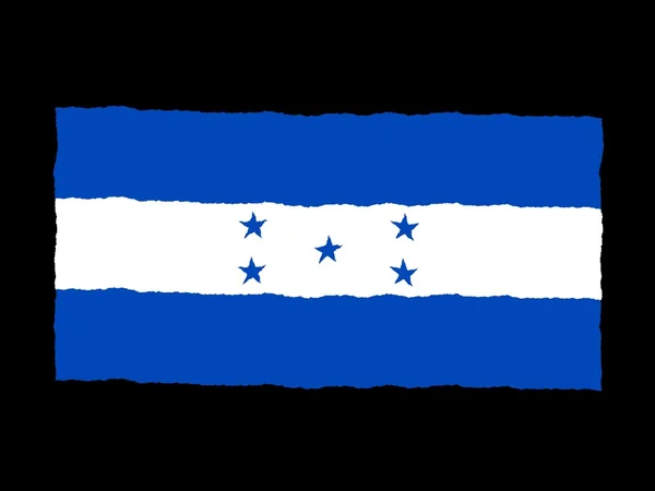 Handdrawn σημαία της Ονδούρας — Φωτογραφία Αρχείου