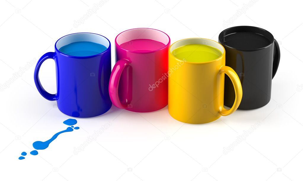 CMYK mugs lineup