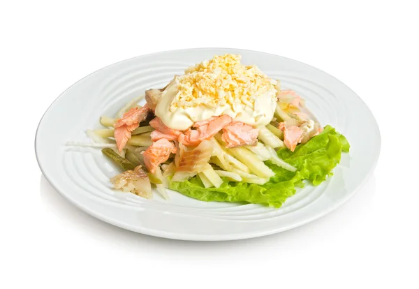 Sea star" fish salad — Stock Photo, Image