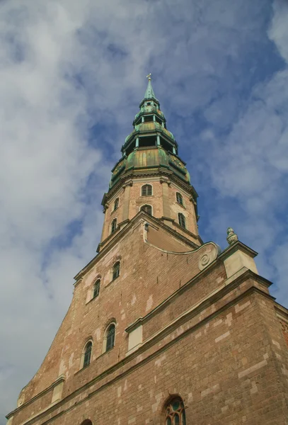 Chiesa di Pietro e Pavil nel centro di Riga — Foto Stock