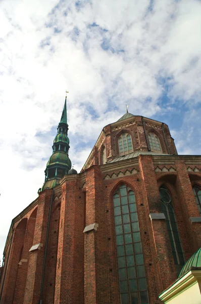 Peter en Pavil de kerk in het centrum van Riga — Stockfoto