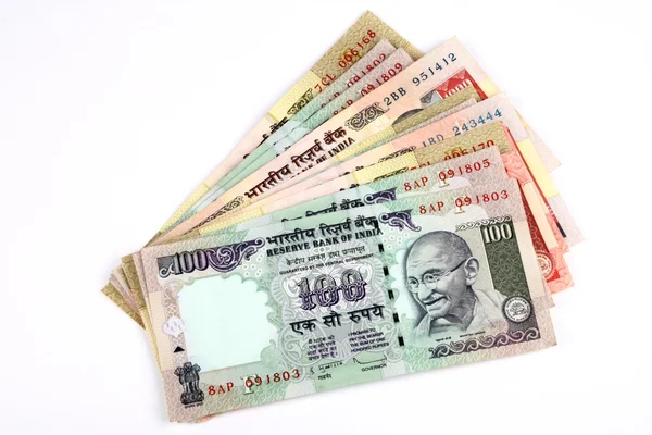 Indian money notes — Stock Photo, Image