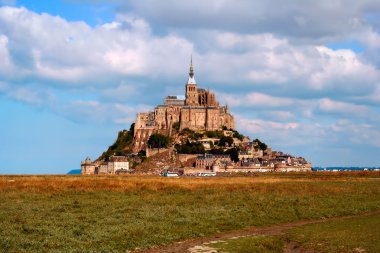 Mont Saint Michel, France, in the daylight clipart