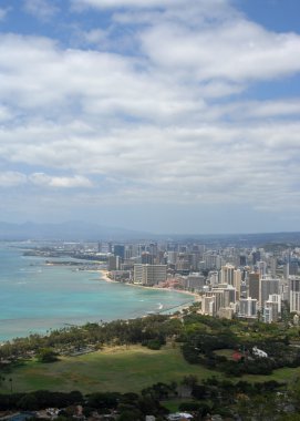 Diamond Head devlet anıt Waikiki Plajı'nda