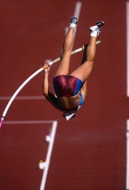 female pole vaulter clipart