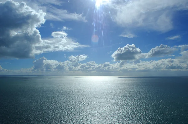 stock image Ocean with beautiful clouds and sky