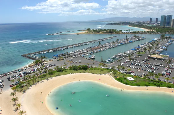 Marina in Waikiki Beach — Stock Photo, Image