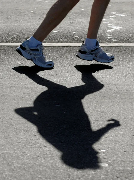 Μαραθώνιος runner πόδια — Φωτογραφία Αρχείου