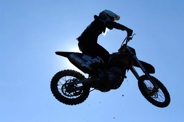 Motocross piloto estilo livre — Fotografia de Stock