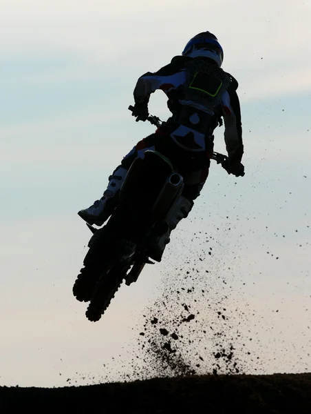 Freestyle motorcross rider — Stockfoto