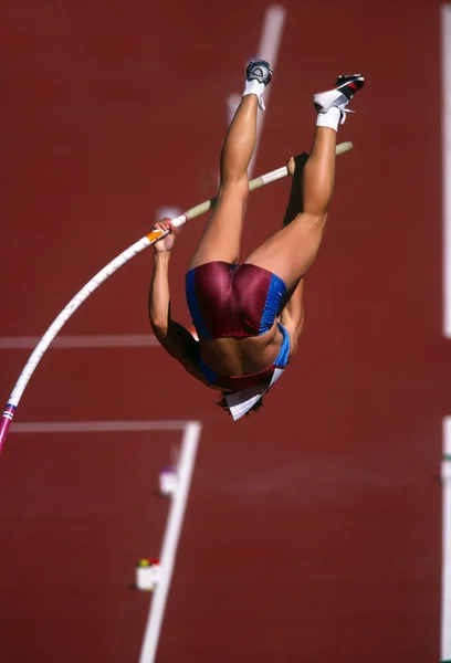 Female pole vaulter — Stock Photo, Image