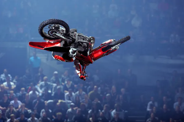 Freestyle motocross rider Stock Picture