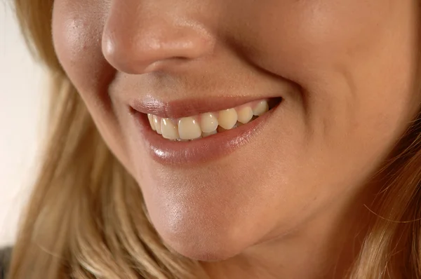 stock image young woman smile.