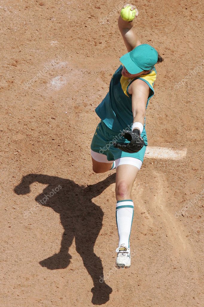 Female softball pitcher Stock Editorial Photo © sportlibrary 3530644