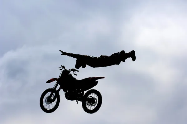 Freestyle motocross jezdec — Stock fotografie