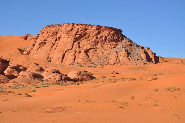 stock image  red sand and rocks 