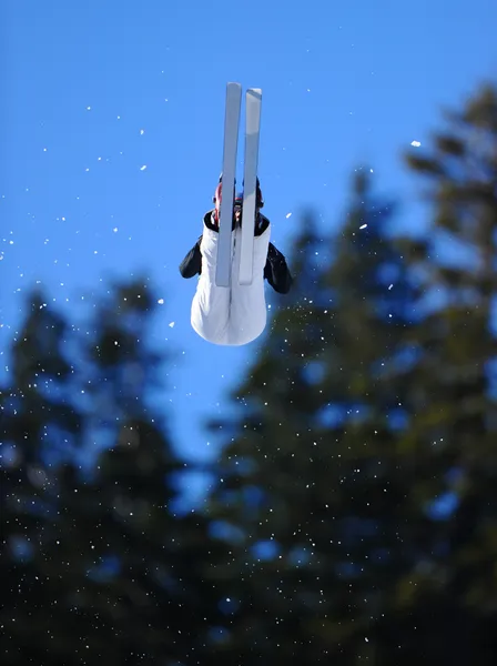 Skieur athlète ne flip — Photo