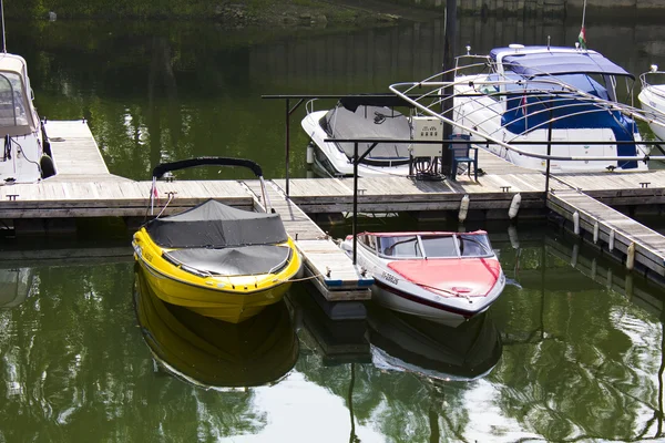 stock image Small motor boats