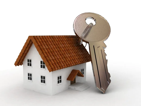 stock image House and key.