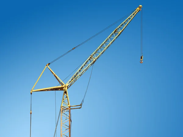Building crane and construction — Stock Photo, Image