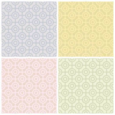 Bullseye Pattern in Pastels clipart