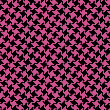 A Different Houndstooth in Magenta and Black clipart