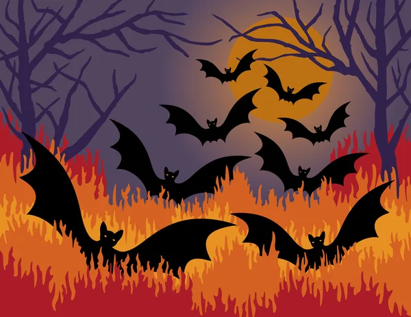 Bats Out of Hell — Stock Vector