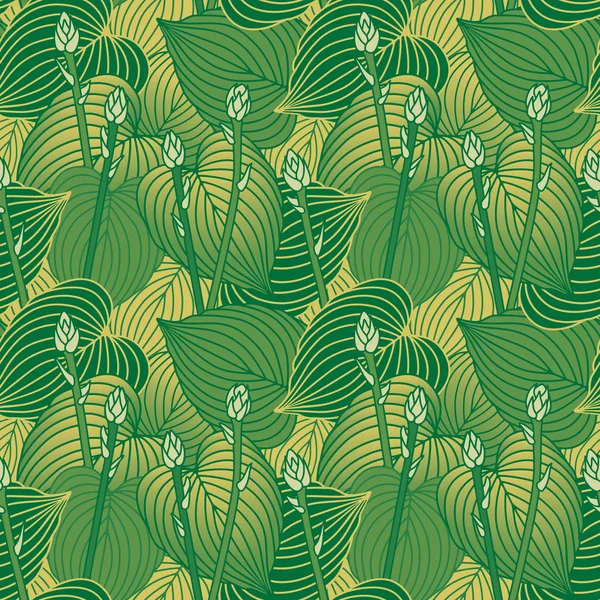 发芽玉簪模式 — 图库矢量图片
