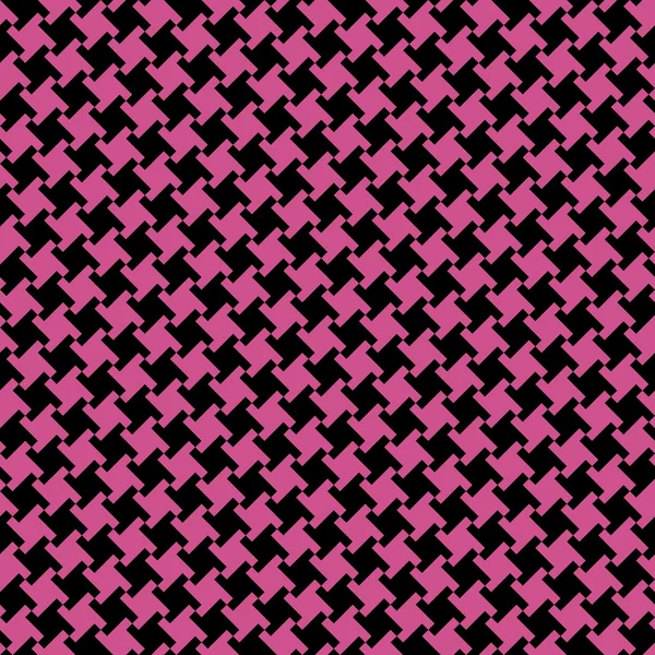 A Different Houndstooth in Magenta and Black — Stock Vector