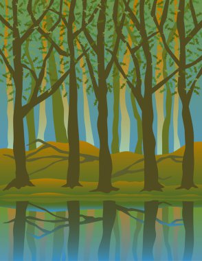 Four Seaons Forest-Summer clipart