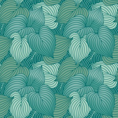 Hosta yaprak Pattern_Blue