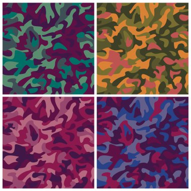 Kaleidoscopic Camouflage clipart