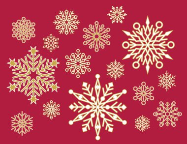 Lacy Snowflakes clipart